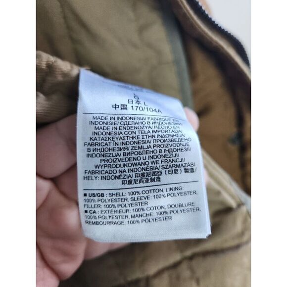 Gap Men Tan Khaki 100% Cotton Mid Length Anorak Utility Full Zip Jacket  Large - Picture 12 of 12